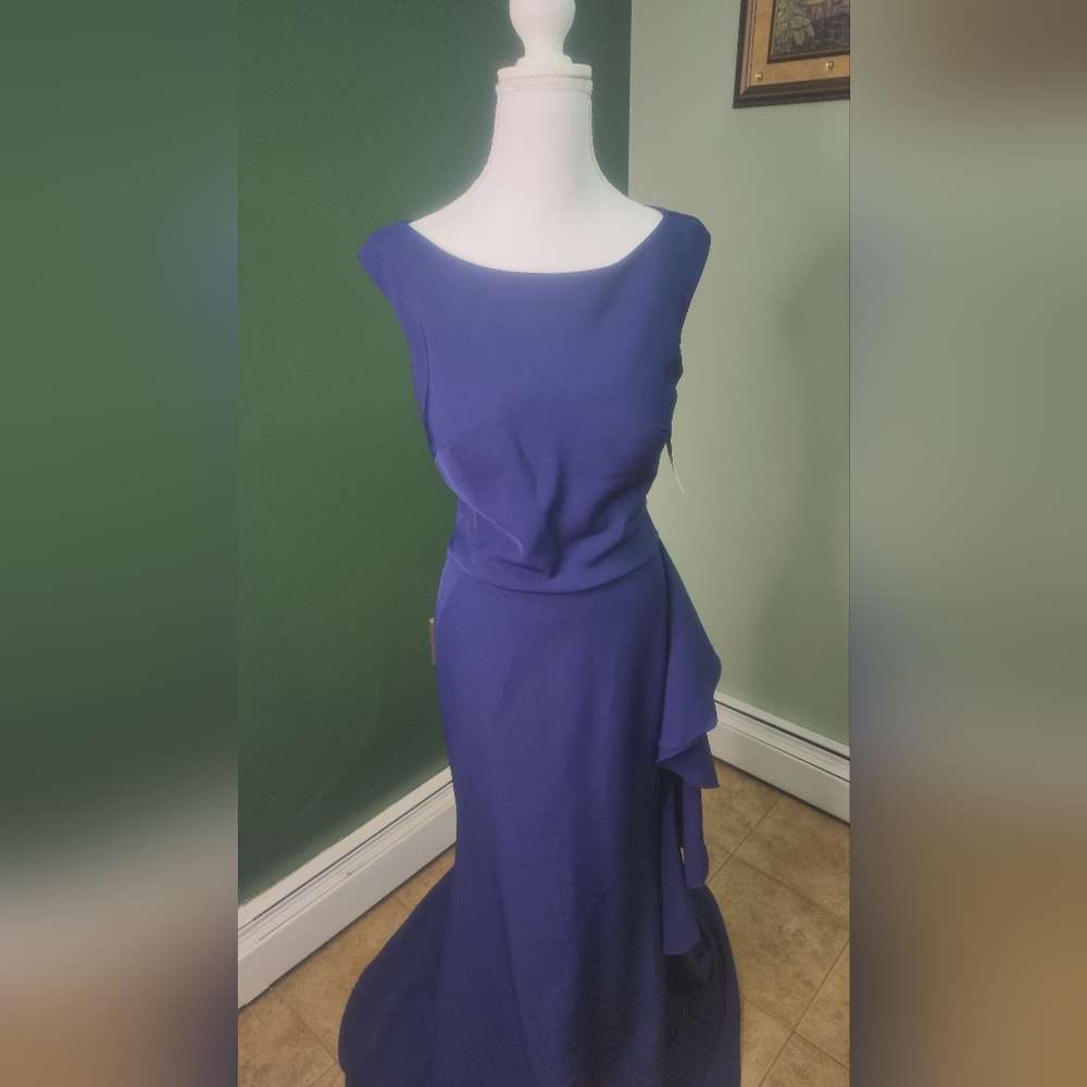 Alyce Paris Elegant Navy Blue Evening Dress